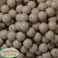16mm Tan Acrylic Bubblegum Beads Bulk