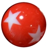 16mm Red Star Acrylic Bubblegum Beads