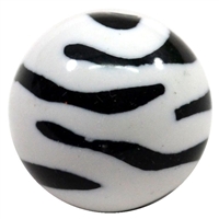 16mm Zebra Acrylic Bubblegum Beads