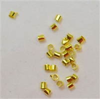 Gold Crimp Tubes 2mm