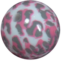 20mm Pink Camo Print Bubblegum Beads