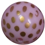 20mm Pink Dot Bubblegum Bead