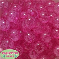 20mm Hot Pink Fizzy Bubblegum Bead