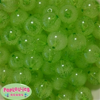 20mm Lime Green Fizzy Bubblegum Bead