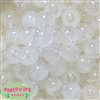 20mm Clear White Fizzy Bubblegum Bead