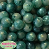 20mm Turquoise Flannel Bubblegum Bead