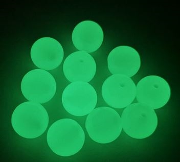 20mm Glow in the Dark Beads 20pc