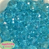 22mm Clear Blue Abacus Bubblegum Beads