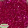 22mm Hot Pink Abacus Bubblegum Beads