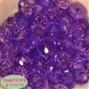 22mm Clear Purple Abacus Bubblegum Beads