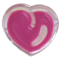 22mm Chunky Hot Pink Heart Bead