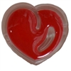22mm Chunky Red Pearl Heart Bead