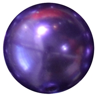 24mm Dark Purple Faux Pearl Bubblegum Beads