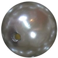 24mm Gray Acrylic Faux Pearl Bubblegum Beads