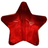 27mm Red Clear Star Shaped Acrylic Beads