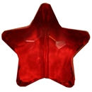 27mm Red Clear Star Shaped Acrylic Beads