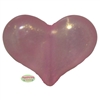 28mm Pink Frost Heart Bead