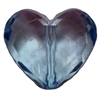 29mm Chunky Clear Heart Bead