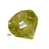 30mm Yellow Chunky Gem Pendant