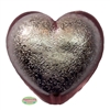 30mm Pink Metallic Heart Bead Pendant