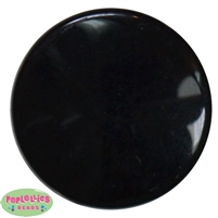 32mm Black Acrylic Plastic Disc Bubblegum Beads