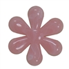 35mm Marbled Pink Flower Bead