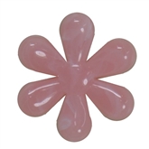 35mm Marbled Pink Flower Bead