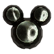38mm Black Mouse Bubblegum Beads