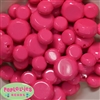 38mm Hot Pink Mouse Bubblegum Beads