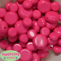 38mm Hot Pink Mouse Bubblegum Beads