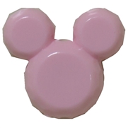 38mm Pink Mouse Bubblegum Beads