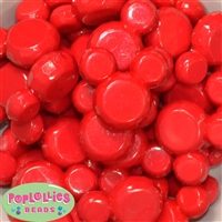 38mm Red Solid Mouse Beads