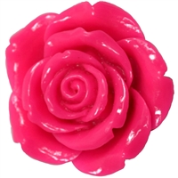 42mm Hot Pink Resin Flower Bead