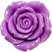 42mm Lavender Resin Flower Bead