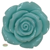 42mm Mint Resin Flower Bead