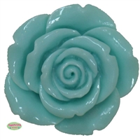 42mm Mint Resin Flower Bead