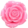 42mm Pink Resin Flower Bead