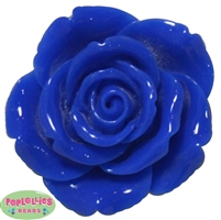 42mm Royal Blue Resin  Flower Bead