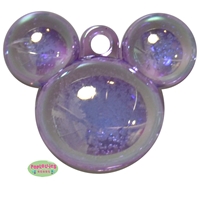 Lavender Acrylic Mouse Pendant with Iridescent Miracle Finish