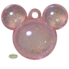Pale Pink Acrylic Mouse Pendant with Iridescent Miracle Finish