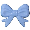 45mm Baby Blue Bow Bubblegum Beads