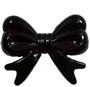 45mm Black Bow Bubblegum Beads