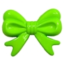 45mm Lime Green Bow Bubblegum Beads