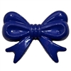 45mm Navy Blue Bow Bubblegum Bead