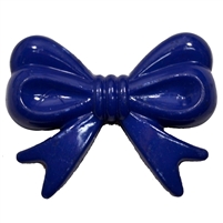 45mm Navy Blue Bow Bubblegum Bead