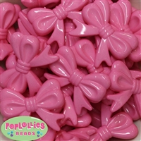46mm Pink Bow Bubblegum Beads Bulk