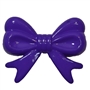45mm Purple Bow Bubblegum Beads