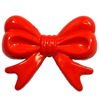 45mm Red Bow Bubblegum Beads
