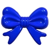 45mm Royal Blue Bow Bubblegum Beads