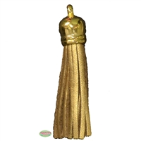 50mm Gold Leather Look Tassel